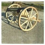 12 inch Wood Wagon Wheel used on small cannon