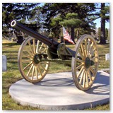 Crystal Lake Cemetery Minneapolis, MN, 57 inch Wood Cannon Wheels with Archibald Hubs