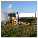 Firing Hope Cannon, 50in Wood Cannon Wheels